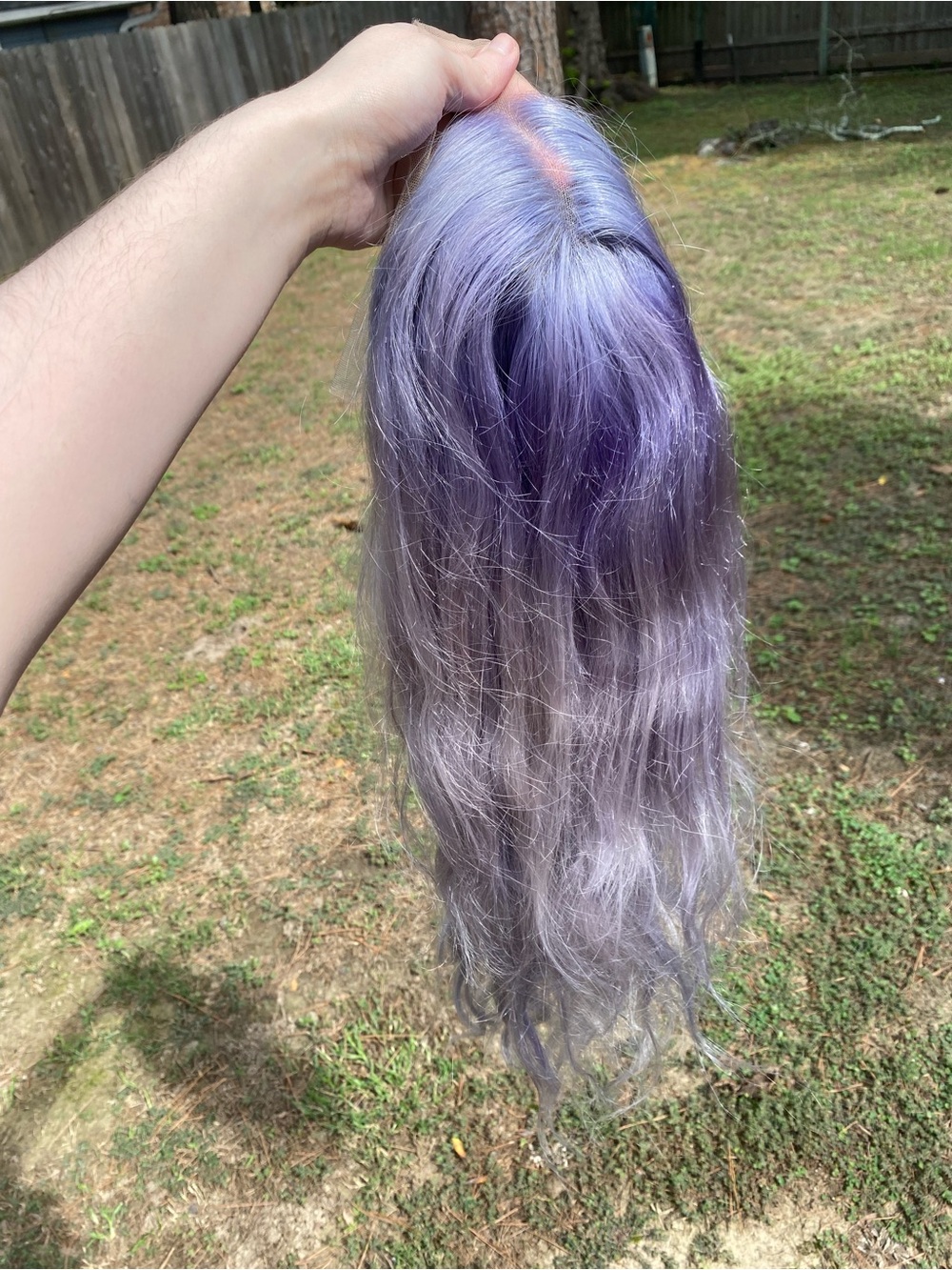 Lavender 29” Layered Human Hair 13x6” Lace Front Wig